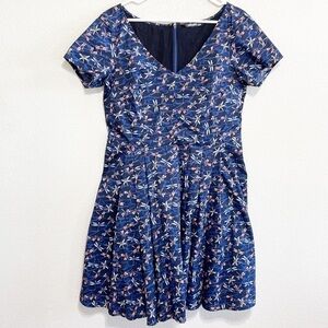 eShakti Custom Woman Dragon Fly Pattern Dress Size L